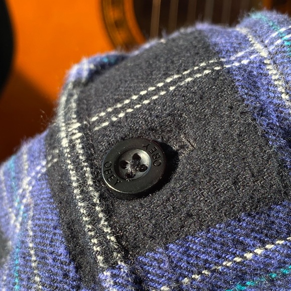 OBEY Black & Blue Flannel - Picture 5 of 8